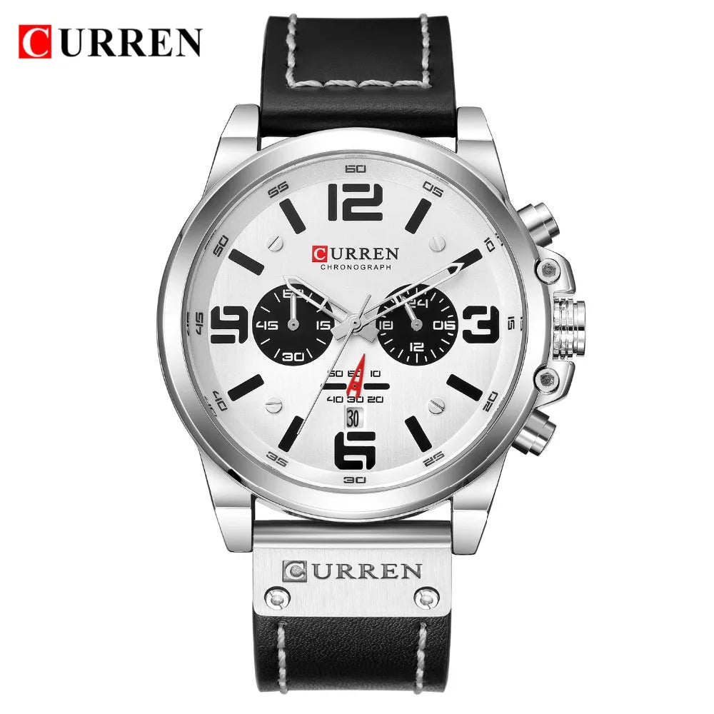 Watch For Men Top Brand Luxury CURREN Fashion Leather Quartz Men Watches Date Business Sport Male Wristwatch Clock Montre Homme