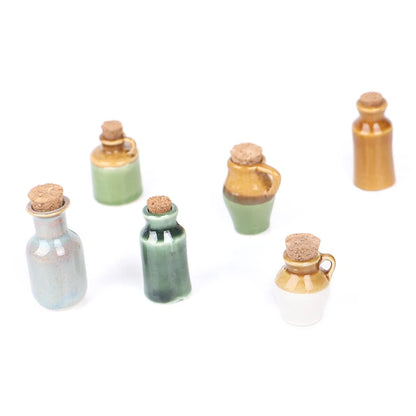 1 Pc 1:12 Dollhouse Miniature Ceramics Jar Seasoning Jar Kitchen Toy Dollhouse Home Decor