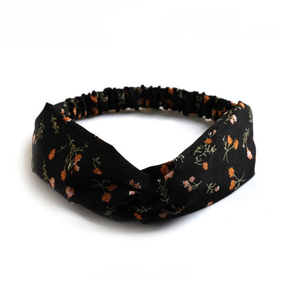 Fashion Women Girls Summer Bohemian Hair Bands Print Headbands Vintage Cross Turban Bandage Bandanas HairBands Hair Accessories