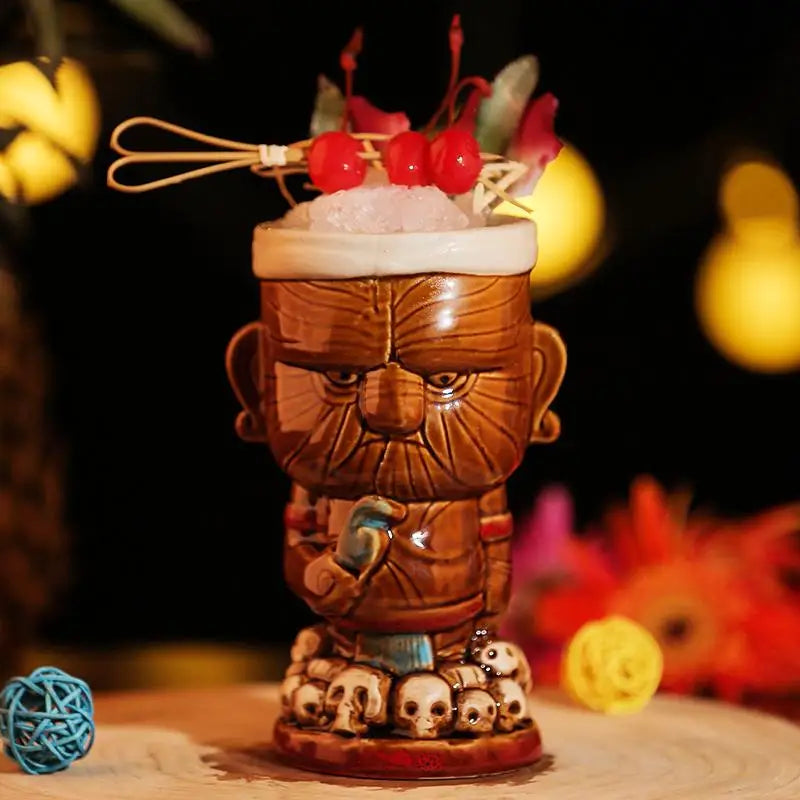 Hawaii Tiki Mugs Cocktail Cup Beer Beverage Mug Wine Mug Ceramic Tiki Mugs Great For Cocktail Drink