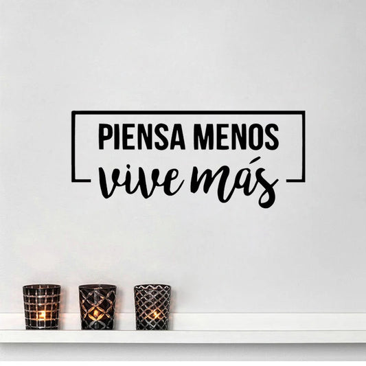 Positive Spanish Phrase Wall Sticker Life Dreams Wall Decals Home Decor Vinyl Art Murals Wallpaper Poster Bedroom Decoration