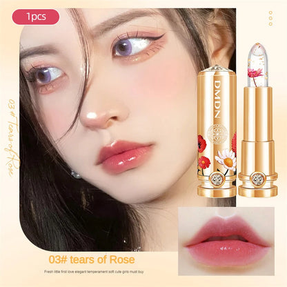 Crystal Temperature Change Lip Balm Vitality Color Lipstick Peach Girl Lip Balm Change Lipstick Lip Care Beauty Makeup TSLM1