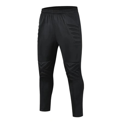 Pantalones de entrenamiento de fútbol para niños y adultos, para hombres, pantalones de fútbol americano, portero deportivo, rodilleras de portero, protección de esponja