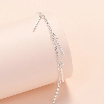 925 Sterling Silver Women Heart Star Chain Bracelet For Women Luxury Jewelry Jewellery Gifts Christmas  GaaBou