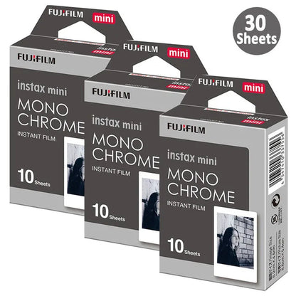 10-100 Sheets Fujifilm Instax Mini 12 Film Mono Monochrome Film For Mini SE 7+ 99 40 Evo 90 Link 2 Printer Instant Photo Camera