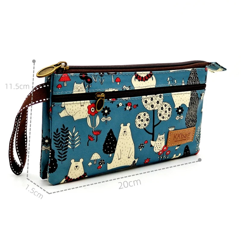 Polyester Waterproof Women's Coin Bag Ladies Organizer Wallet Female Phone Purse Money Pouch Clutch Handbag Carteira for Girls