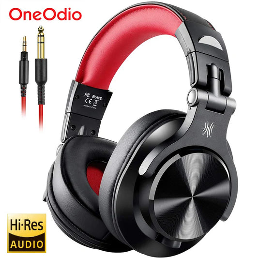 Oneodio A71 Wired Over Ear Headphone With Mic Studio DJ Headphones Professional Monitor Recording & Mixing Headset For Gaming