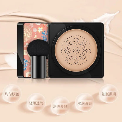 Mushroom Head Air Cushion BB Cream Foundation Cream for Face Makeup Concealer Air Cuhsion for Face Base with Whitening CC Cream