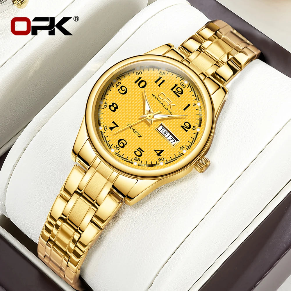 OPK 8110 Watch For Women Quartz Watch Waterproof Classic Luxury Brand Ladies Watch Stainless Steel Strap Watches Reloj Mujer