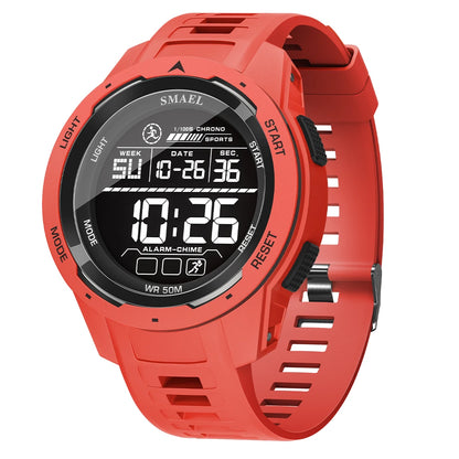 SMAEL 8105 Digital Watches Sports LED Wristwatches Men's 50m Waterproof Watch Digital Light Stopwatch Watch for Men