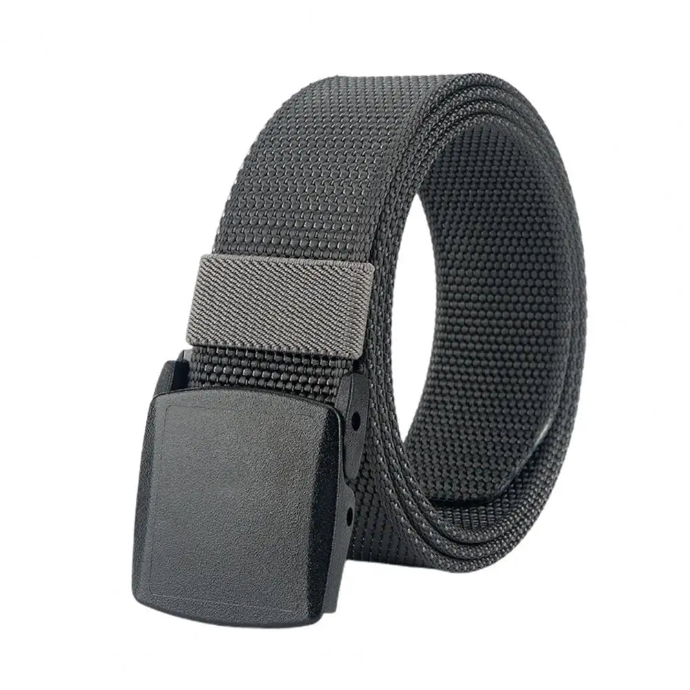 Men Belt Adjustable Exquisite Buckle Male Jeans Belt Lightweight All Match Comfortable Waist Belt For Daily Wear