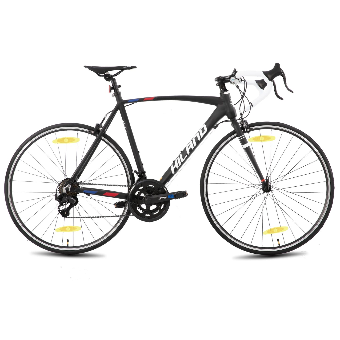 Hiland 700c road bike, 14 speeds, lightweight aluminum frame, racing bike, city commuter road bike for men and women