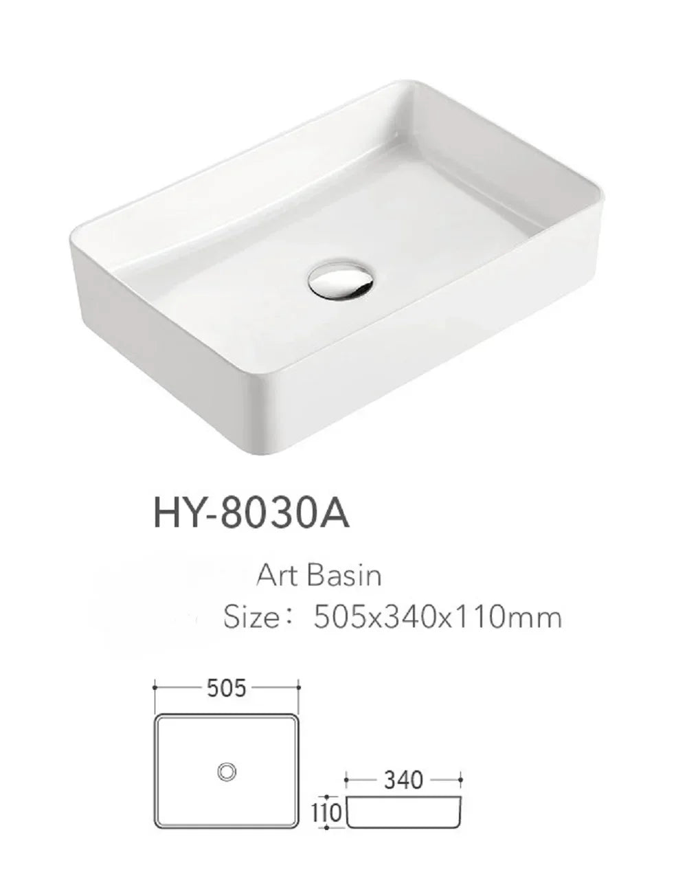 Modern Simple Home Bathroom White Sink Basin Balcony Drainage Deepened Washbasin Bathroom White Ceramic Sink