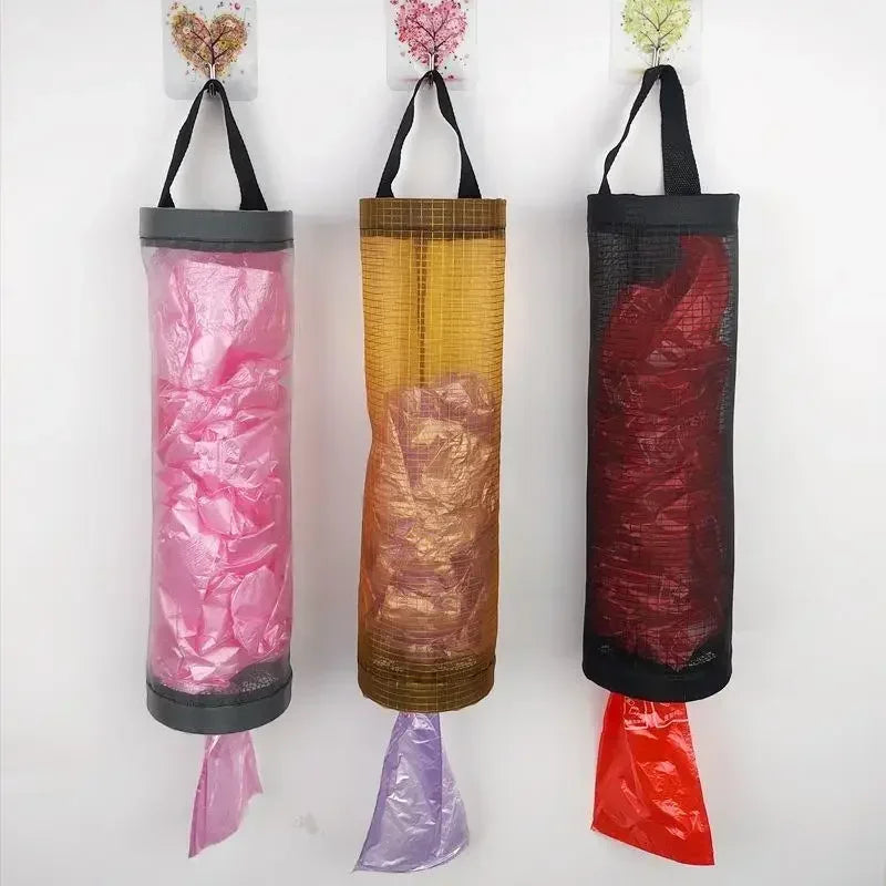 3/1 PCS Garbage Bag Storage Kitchen Garbage Organizer Plastic Bag Holder Organizing Hanging Garbage Collection Storage Bag