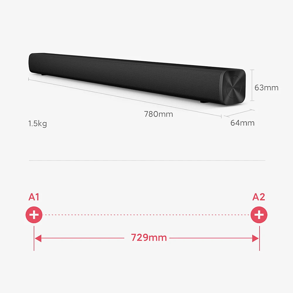 Redmi TV Speaker BT TV Stereo Soundbar Aux 3.5mm Wired BT5.0 Wireless Audio Home Theater TV Speaker Wall-Mounting MDZ-34-DA 220V