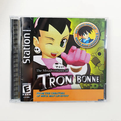 PS1 Tron Bonne With Manual Copy Disc Game Black Bottom Unlock Console Station 1 Retro Optical Driver Video Game Part