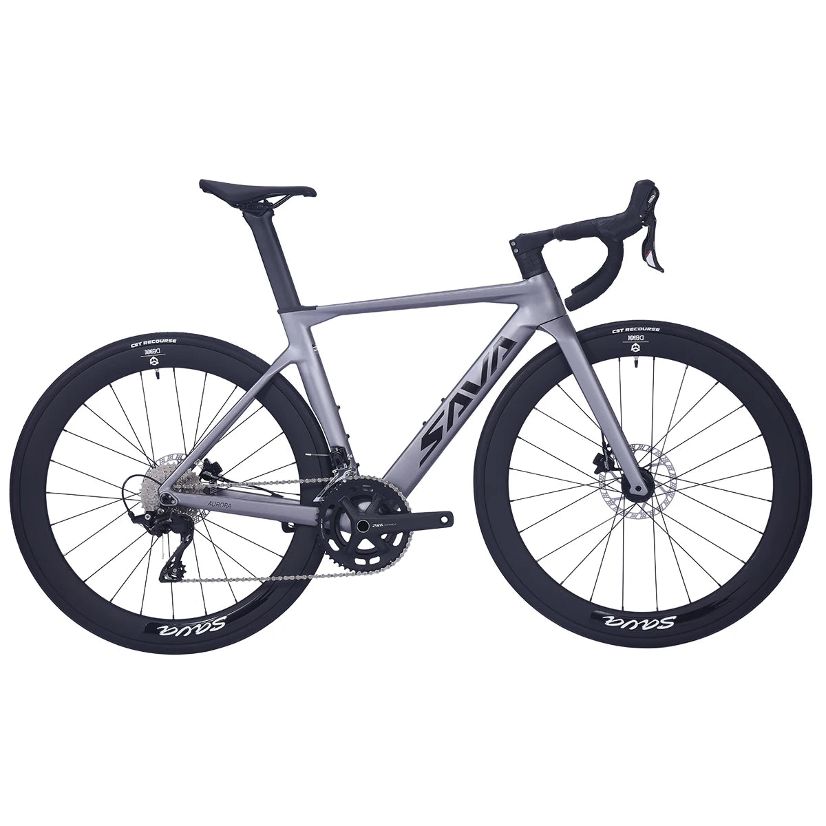 SAVA 2024 NEW A7L Carbon Road Bike, Adult Racing Bike, Equipped With Shimano R7100, 24-Speed Mechanical Disc Brakes