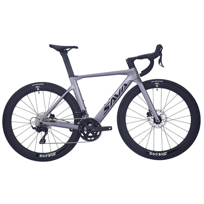 SAVA 2024 NEW A7L Carbon Road Bike, Adult Racing Bike, Equipped With Shimano R7100, 24-Speed Mechanical Disc Brakes