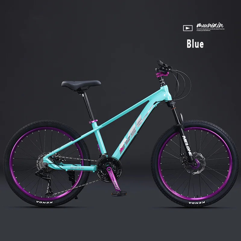 Aluminum Alloy Frame Mountain Bike for Teenage Male and Female, Variable Speed Bicycles, Lightweight, Dirt Jump, 24 ", 26"