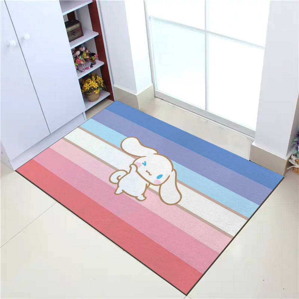 Mat for Hallway Sanrio Cinnamoroll Living Room Rugs Prayer Rug Welcome Home Absorbent Bathroom Rug Kitchen Decoration Floor Mats