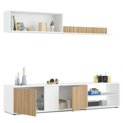 Ecco living room furniture White Artik and oak Atur 180 Cm