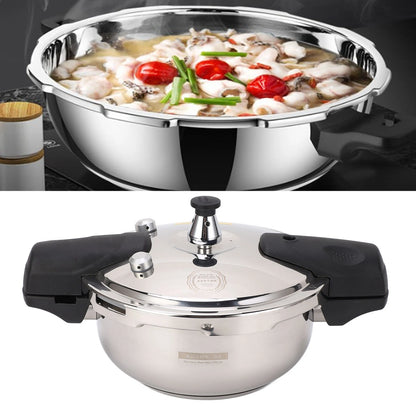 1.8L Pressure Cooker Stainless Steel Safe Explosion Proof Pressure Cooker Oyster Fish Head Pot for Gas Stove Induction Cooker