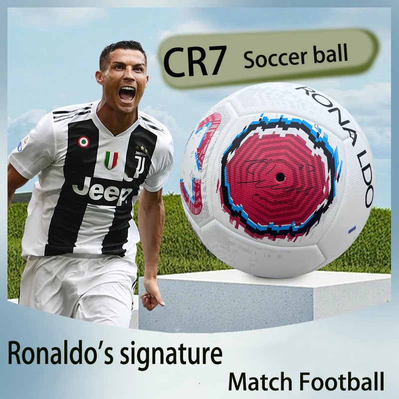 BALONES DE FÚTBOL OFICIALES DE ALTA CALIDAD DE CR7 DE RONALDO 2024 TAMAÑO 5