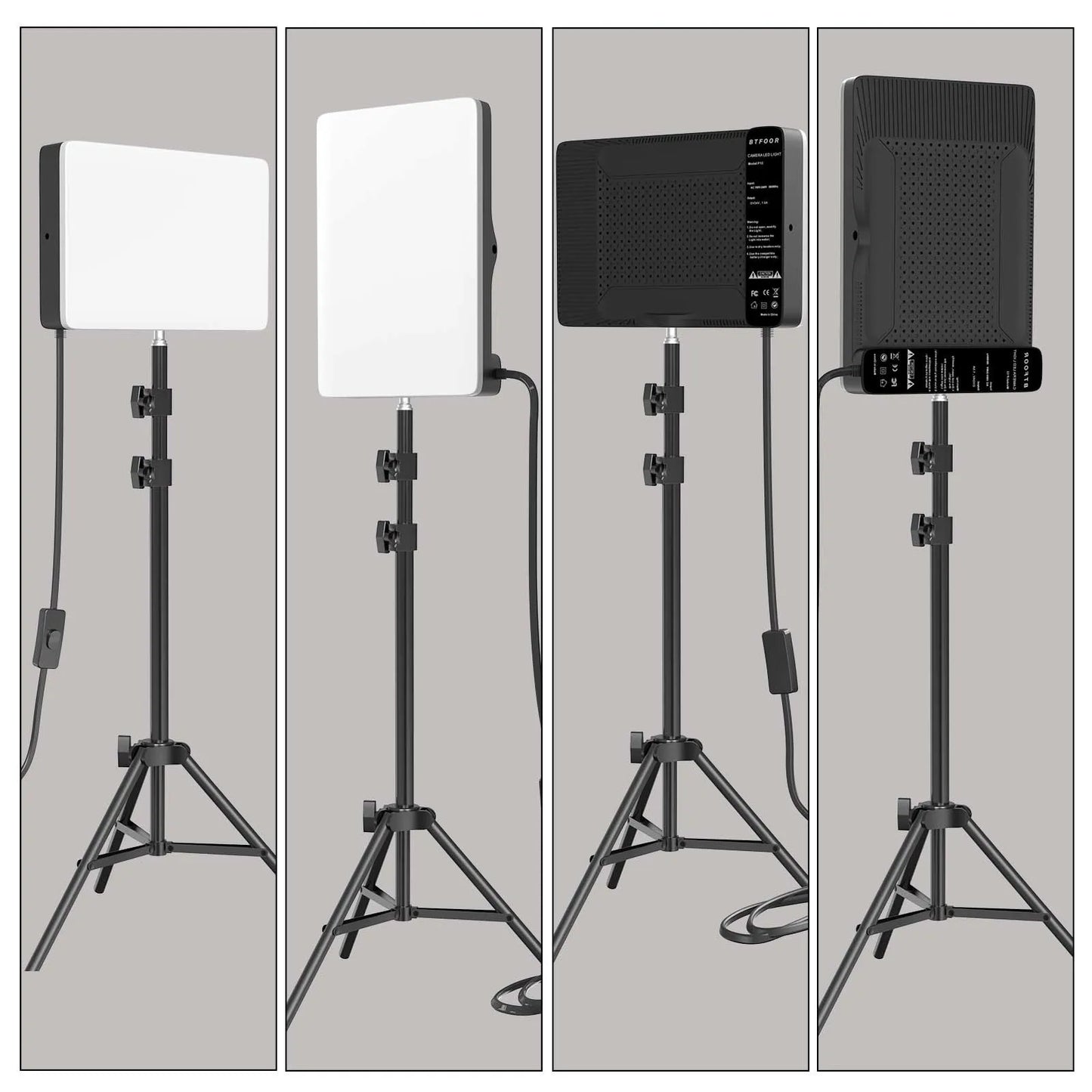 LED Photo Studio 3000k-6500k Video Fill Lamp Light Panel Photography Lighting With Tripod Stand Long Arm EU Plug For Live Stream