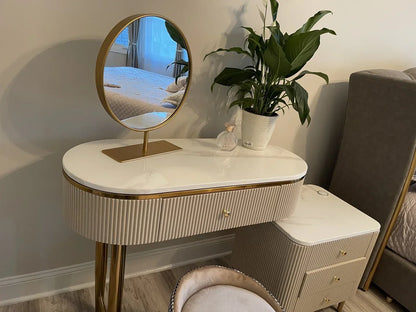 Bedroom Bedroom Vanities Dresser Desk Lights Drawers Modern Makeup Vanity Table Set Dressing Tables With Mirror And Light