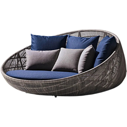 Outdoor Leisure Villa Garden North Ouyang Terrace Leisure Chair Round Bed