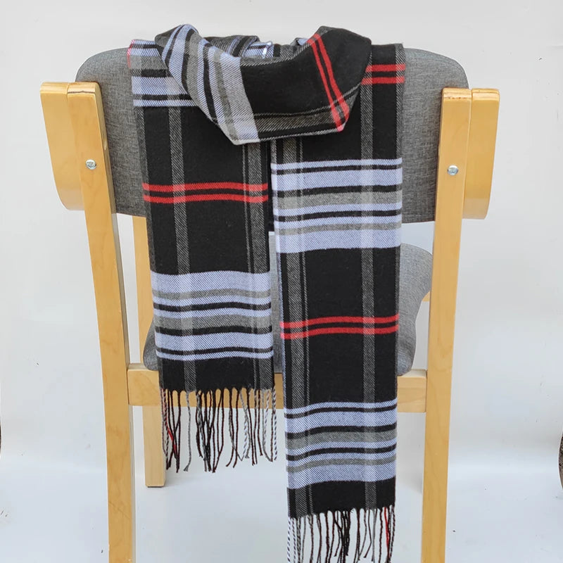 180*35cm Luxury Brand fashion classic lattice men soft scarf cashmere plaid scarves shawl UNISE wraps pashmina headband muffler