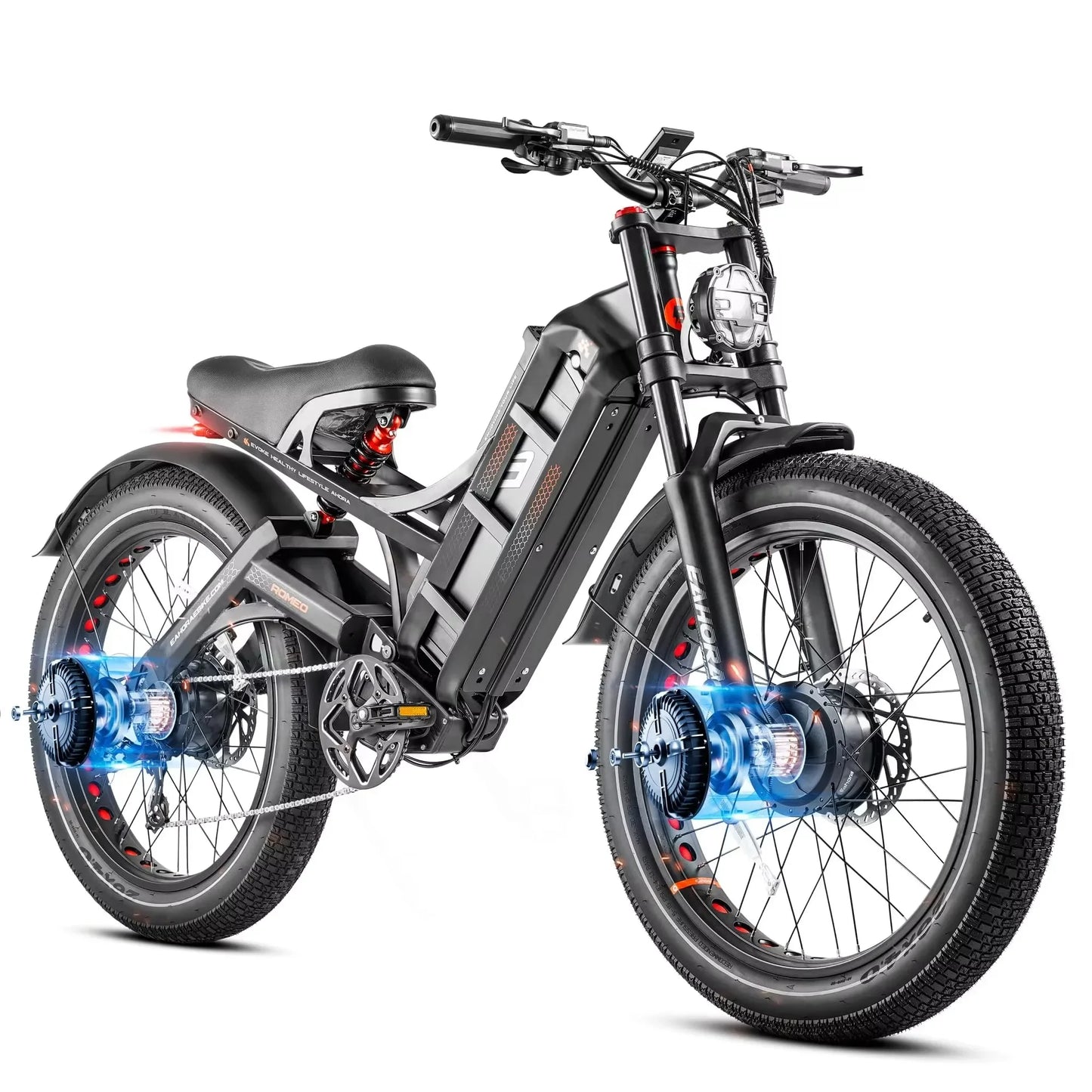 Fatbike Ebike Electric Fat Tire Mountain  3000W 52v 60ah Hybrid Cargo Dirt Electric Bike Electric Bicycle Adult ﻿