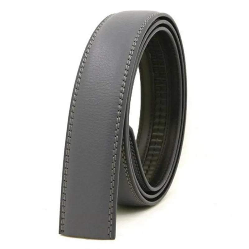 Men's automatic belt body 3.5cm genuine leather belt strip buckle free transfer film two-layer cowhide