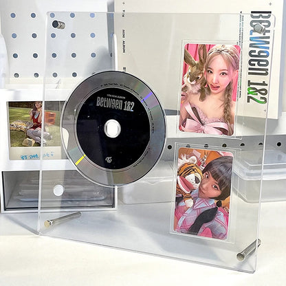 Transparent Acrylic Picture Frame Magnetic Double Sided Photo Frame Kpop Photocard Holder Album Poster Tag Display Stand Desktop