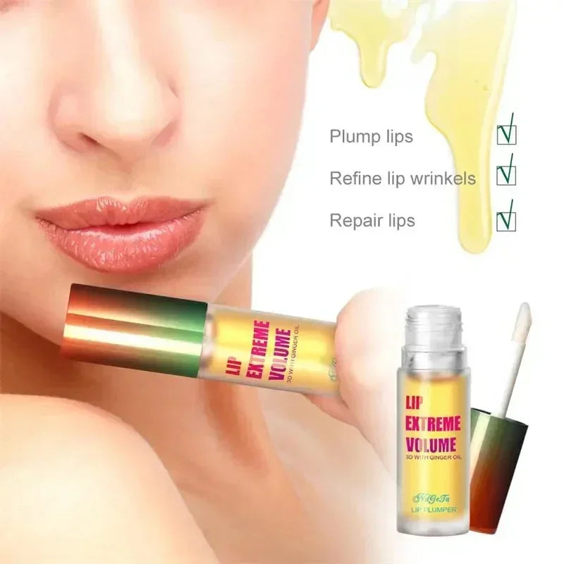 Long Lasting Makeup Lip Plumper Oil Serum Instant Volumising Essence Oil Repair Lip Fine Lines Increases Elasticity Sexy Lipbalm