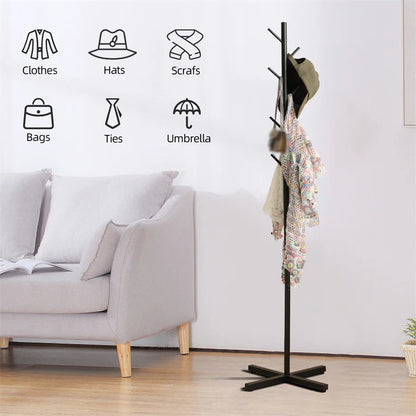 Luxury Heavy Duty Modern Floor Good Quality Free Standing Stand Clothes Hanger Hat Stand Rack Coat Racks Coat Tree Purse Rack