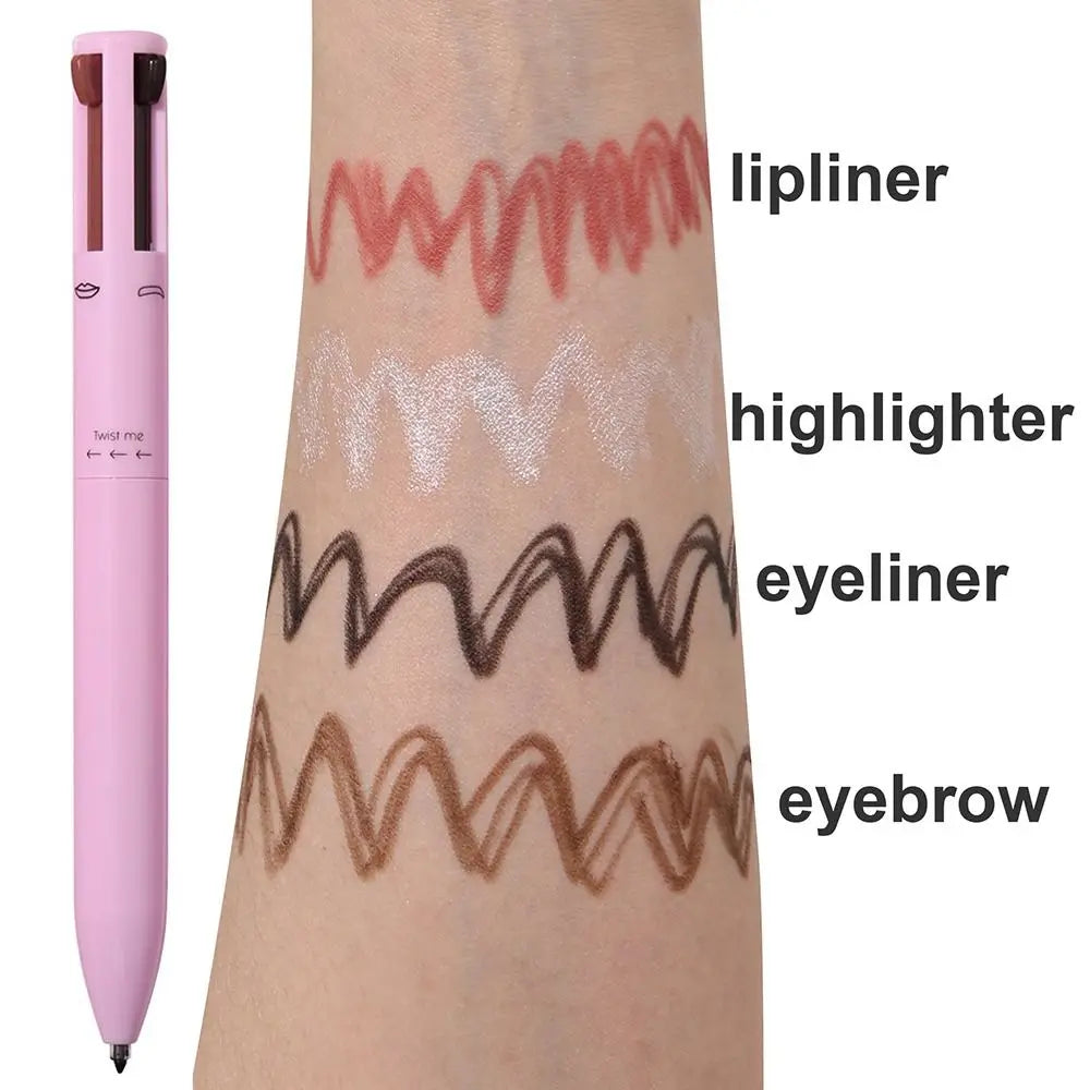 New Cosmetics 4 In 1 Eyeliner Makeup Beauty & Health Eyebrow Enhancers Multi-effect Waterproof Lip Liner Pen Women