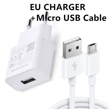 for Xiaomi redmi Charger 5V 2A EU Type-C Micro USB Cable Phone Charging Adapter FOR Redmi Note 11 10 9 3 4 6 7 8 8T Pro 4X 5 5S