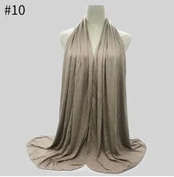 Modal Cotton Jersey Hijab Scarf Long Muslim Shawl Plain Soft Turban Tie Head Wraps For Women Africa Headband 170x60cm