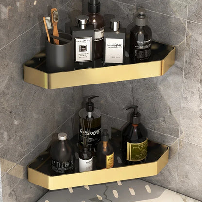 Bathroom Hardware Organizer Shelf Aluminum Storage Space Toilet Brush Towel Rack Toilet Paper Holder Hanger Hook Accessories