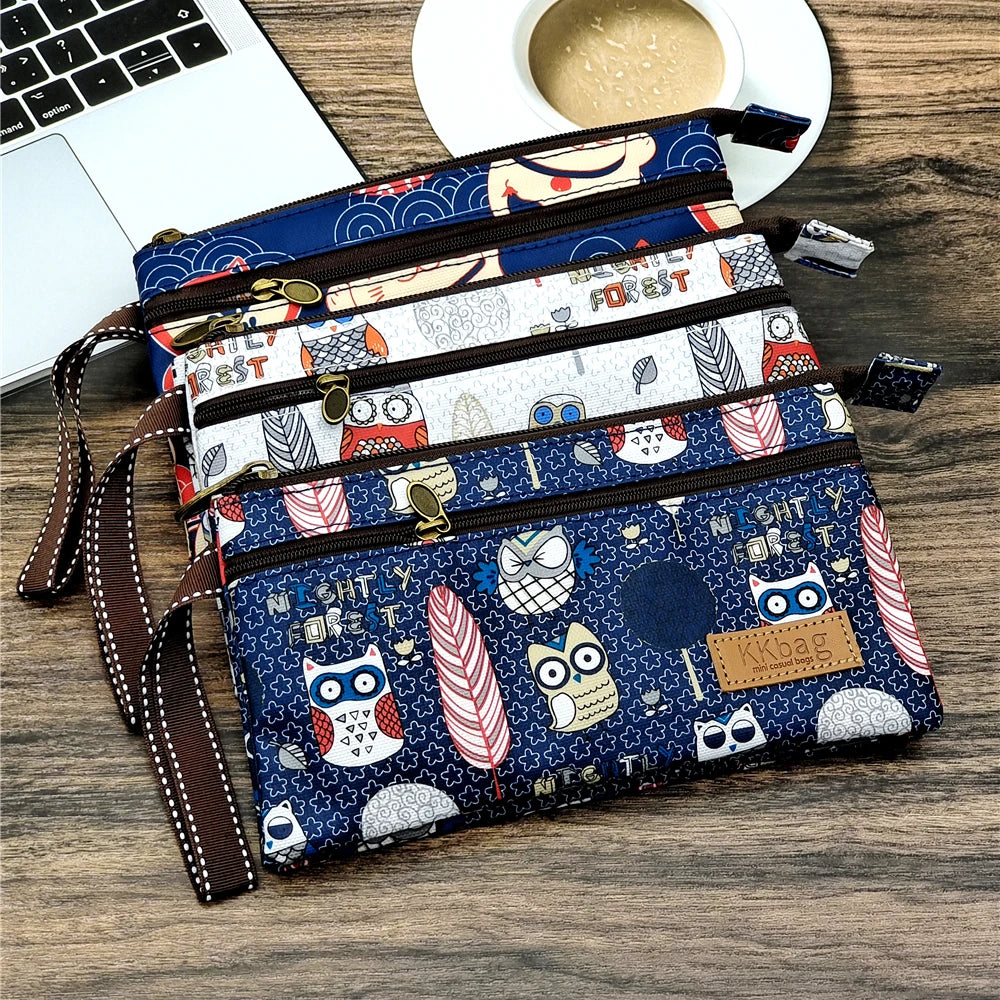 Polyester Waterproof Women's Coin Bag Ladies Organizer Wallet Female Phone Purse Money Pouch Clutch Handbag Carteira for Girls