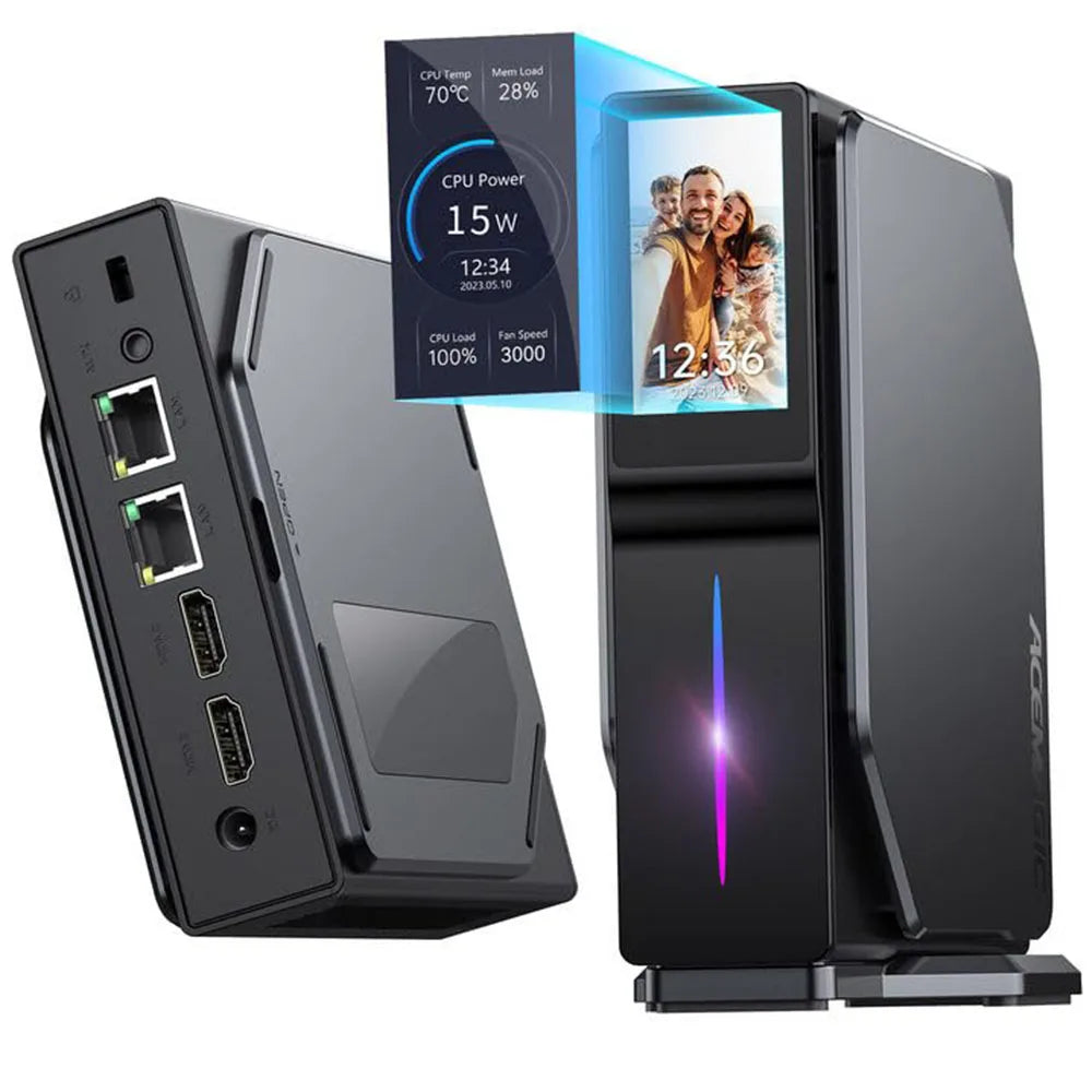 ACEMAGIC S1 Mini PC Gamer Windows 11 Intel 12th Alder Lake N95 DDR4 16GB 512GB WIFI5/6 Bluetooth 4.2/VGA Gaming Computer