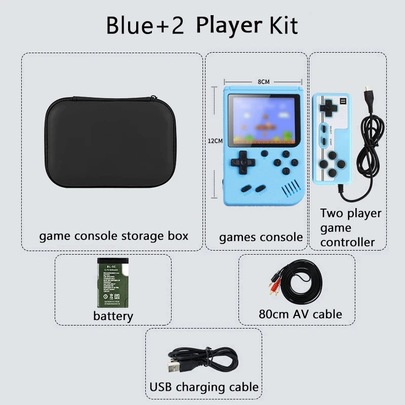 Built-in 500+ Classic arcade retro games Console for TV 5 inch Video Game Handheld Game Player for Game boy two player games