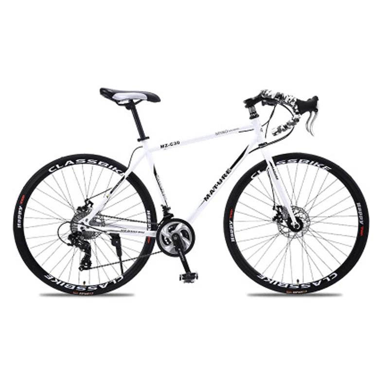 Variable Speed Road Bike for Adults, Ultra Light, Double Disc Sand, 700C, 21, 27, 30