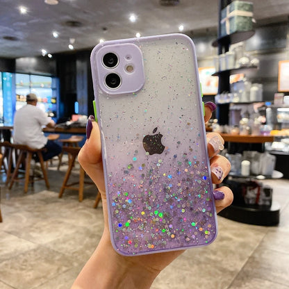 Luxury Glitter Candy Transparent Phone Case For iPhone 11 12 13 Pro Max XS X XR 7 8 Plus SE 2020 Mini Shockproof Cases Cover