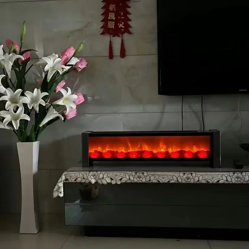 Modern Living Room Fireplaces Heater Home Baseboard Quick-heat Heater Oven Stove Bathroom 3D Decorative Fake Fireplace Heater W