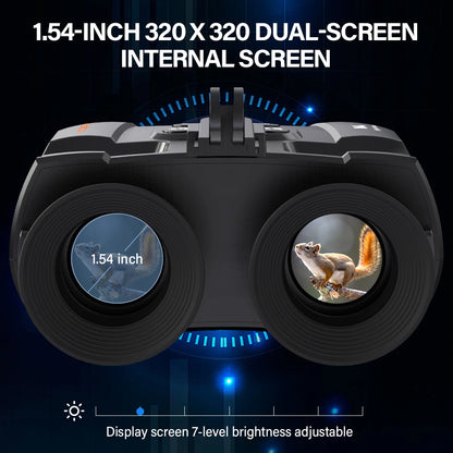 Night Vision Binoculars 5X Digital Zoom 300M Darkness Tactical Helmet Head Mount Goggle Hunting Telescope 4K Infrared Binoculars