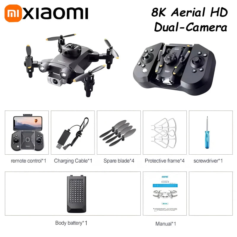 XIAOMI Mini V30 Drone 8K Aerial HD Profesional RC Drones Five-sided Obstacle Avoidance Helicopter Convenient UAV Christmas Gift