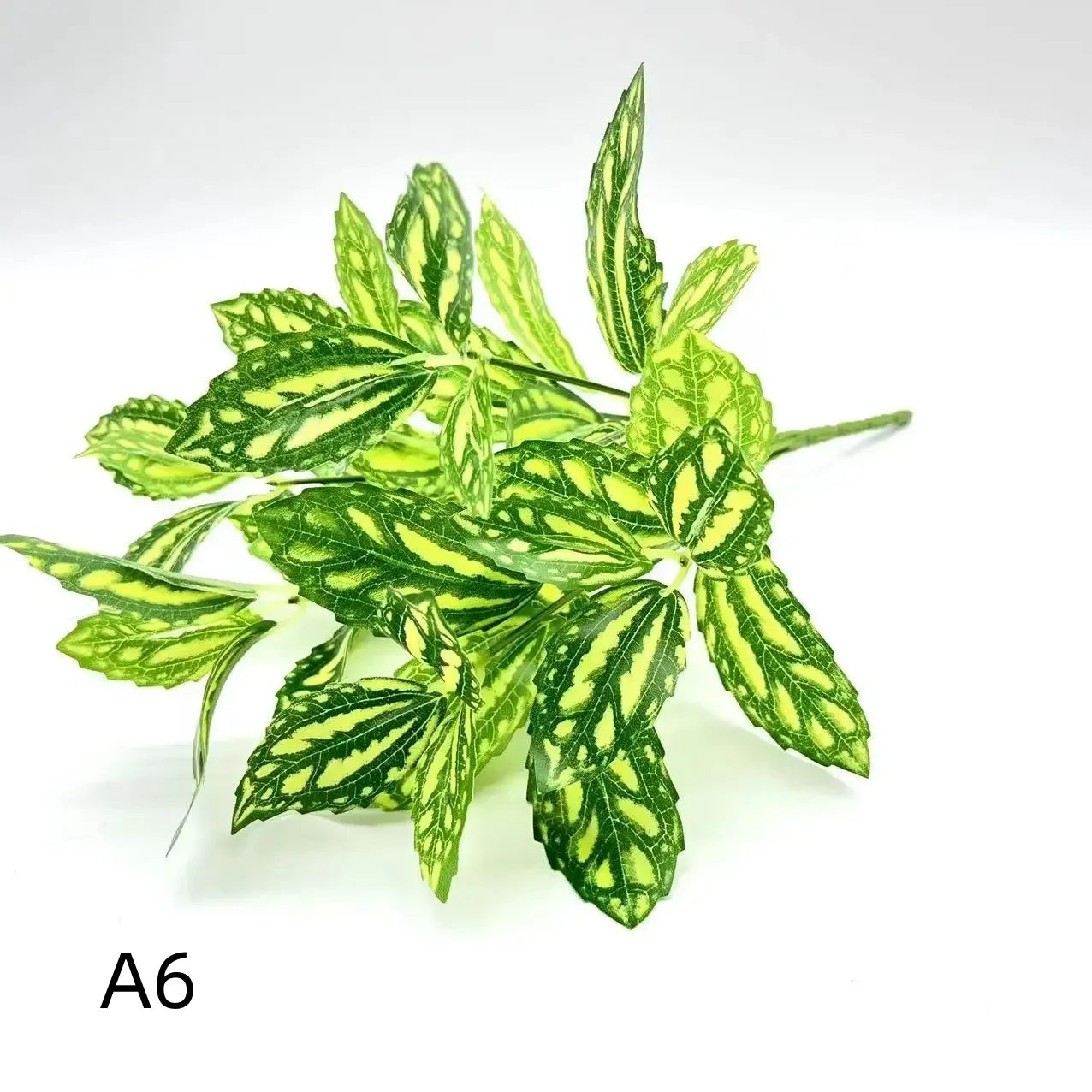 Artificial Plants Leaves Silk Tortoiseshell Leaf Dieffenbough Fake Small Fairy Taro Simulation Green Plant Living Room Decor