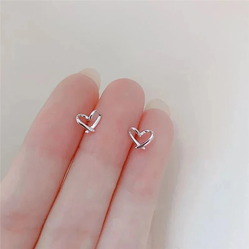 Korean Fashion Shiny Zircon Four Claws Stud Earrings for Women Dainty Ear Studs Girls Birthday Party Wedding New Fashion Jewelry